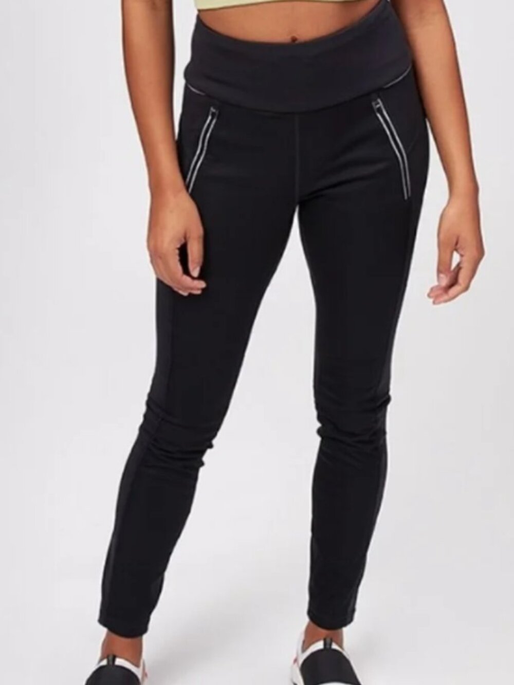 Lole 'Hurry Up' Leggings Fleece Lined, Water Repellent in Black Medium